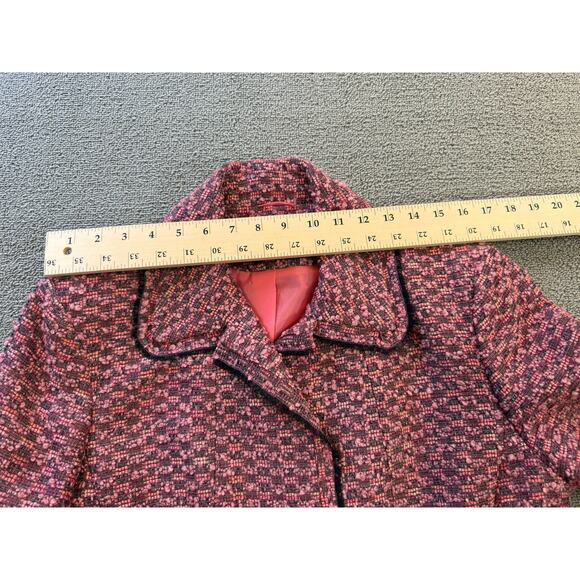 Emanuel Ungaro Size 14 Womens Pink Tweed Blazer Jacket - Picture 5 of 16